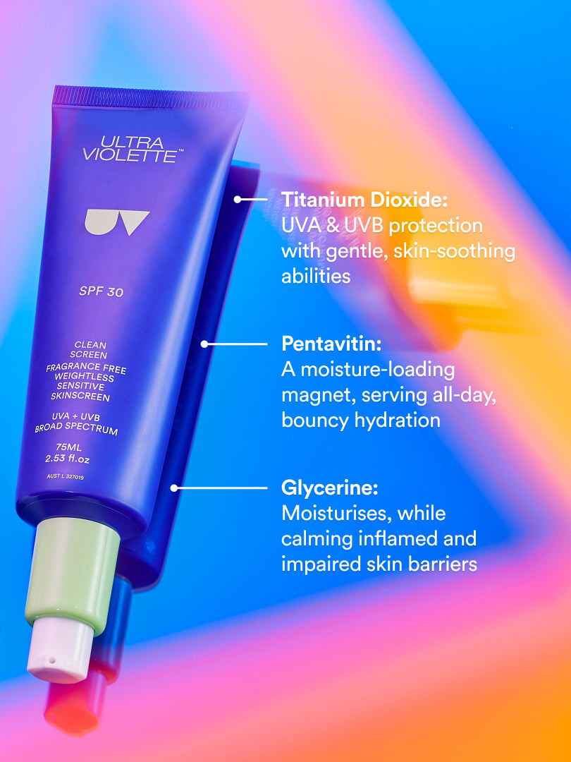 Clean Screen SPF 30 Fragrance Free Weightless Gel SKINSCREEN™ 50ml
