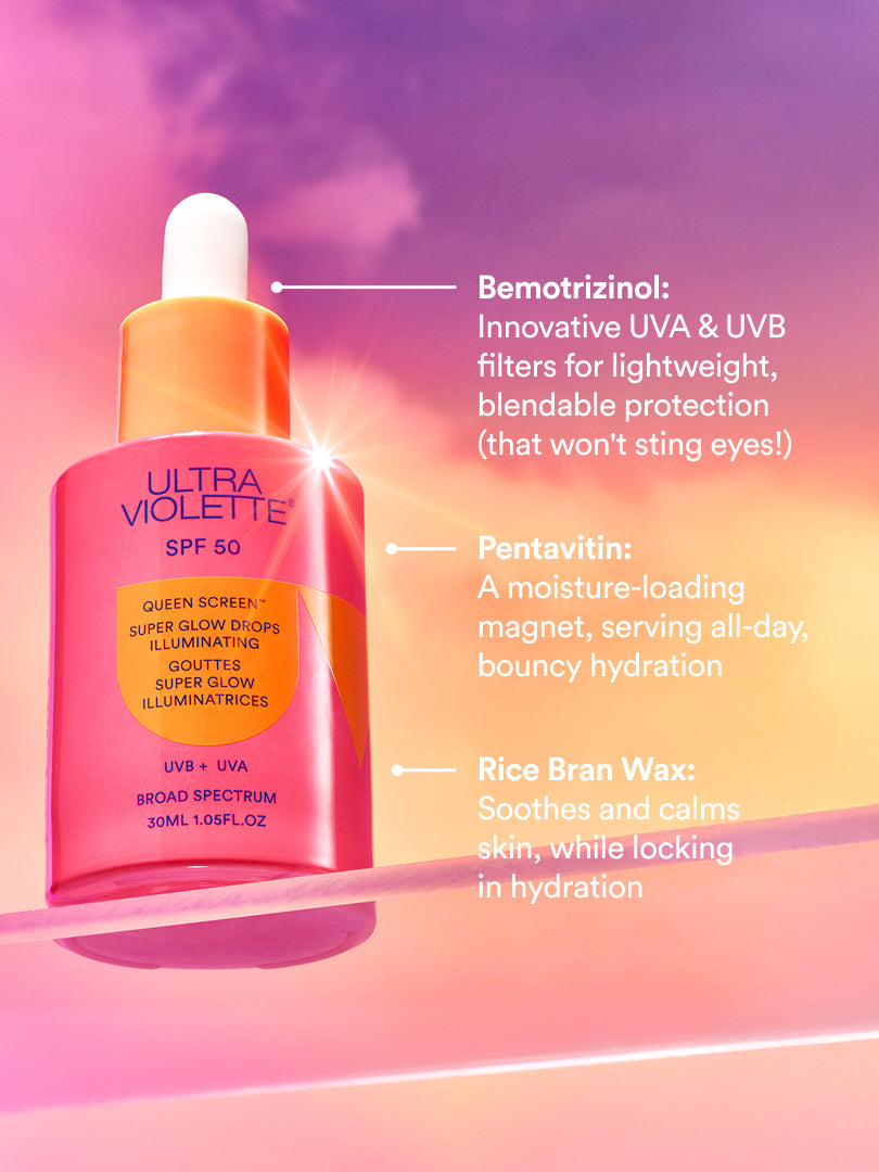 Queen Screen SPF 50 Super Glow Drops - Illuminating