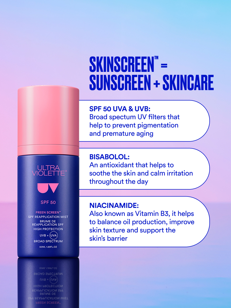 Preen Screen Reapplication Mist SKINSCREEN™ SPF 50 50ml